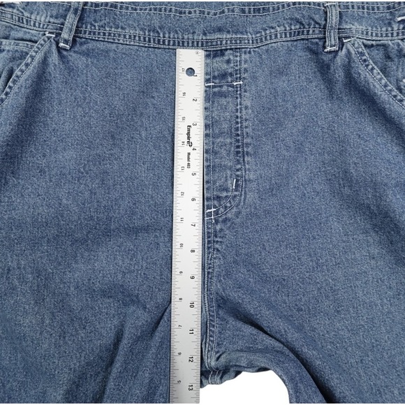 Vintage Pooh and Friends Denim Overalls Women's XL Wide Leg Baggy w/Flaws Retro - Picture 14 of 16